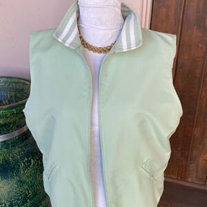 Izod Light Green Vest for Women